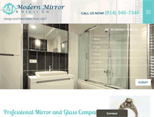 Tablet Screenshot of modernmirrorandglass.com